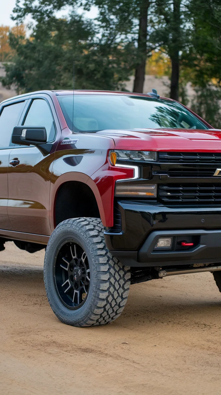 Luxury Off-Road Silverado with Premium Lift and Mud Terrain Tires