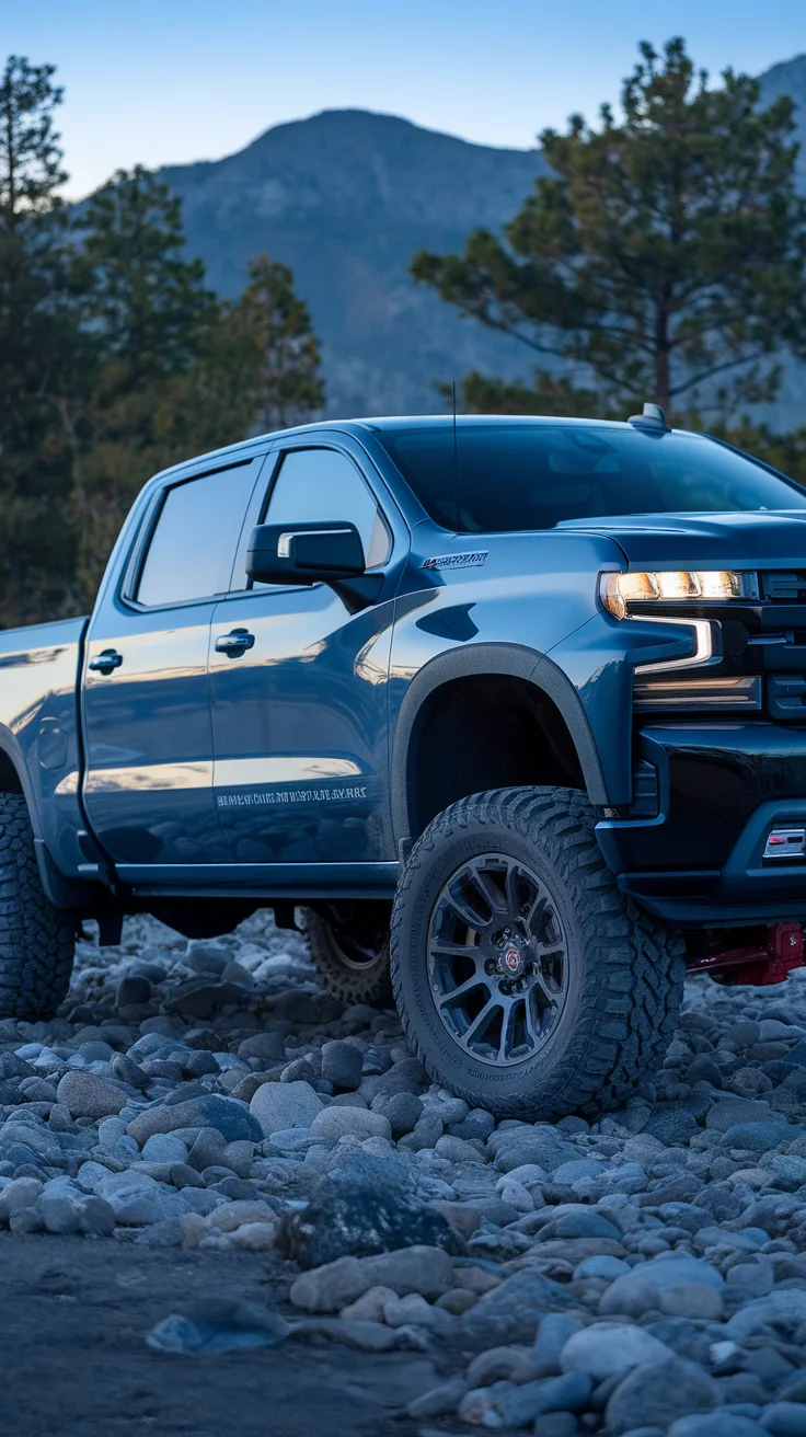 Trail-Ready Silverado with Advanced Suspension and Rugged Tires