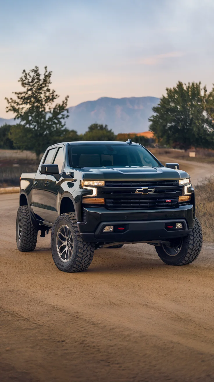 Sporty Silverado with Custom Lift and Performance Mud Tires