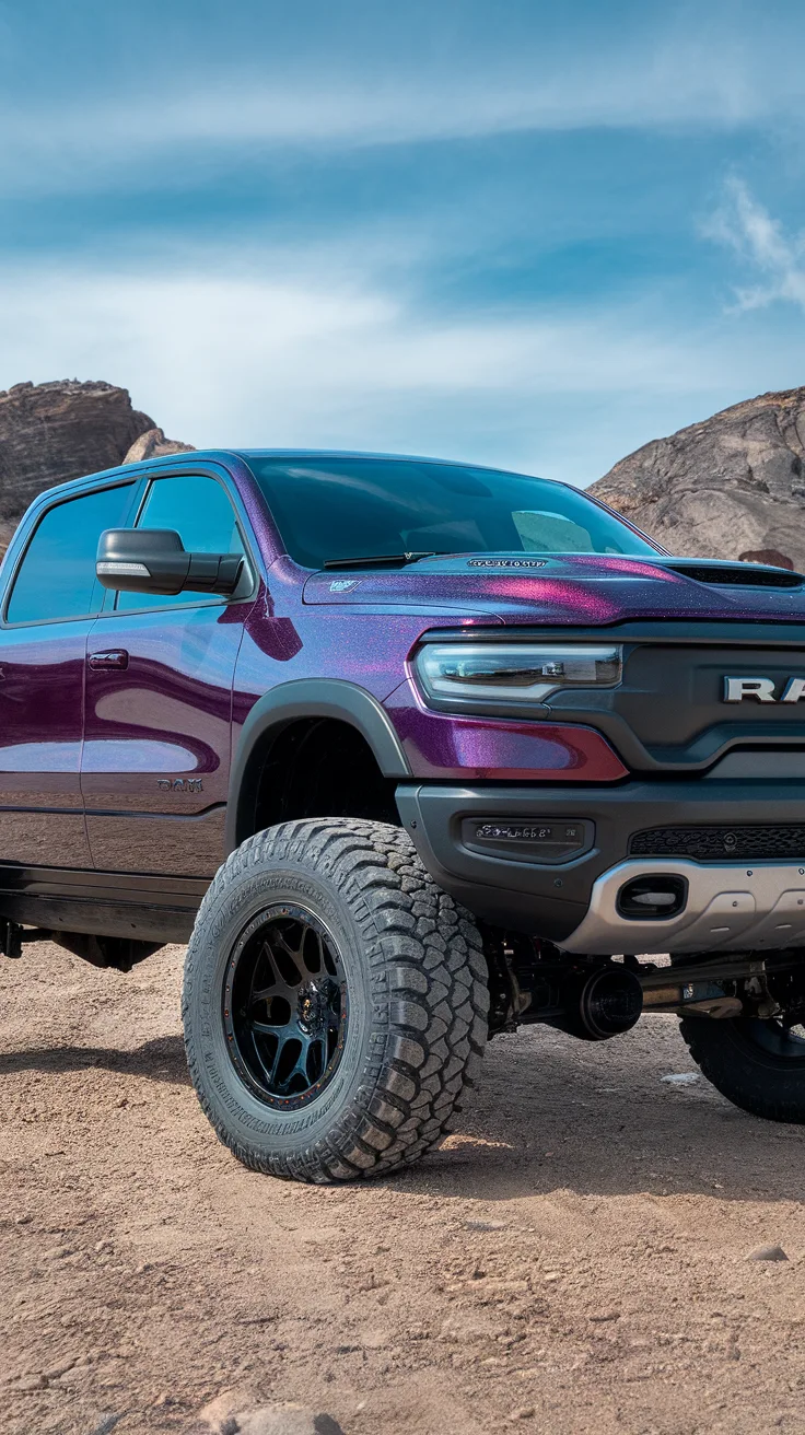 Deep Purple RAM with Glitter Finish and Off-Road Suspension