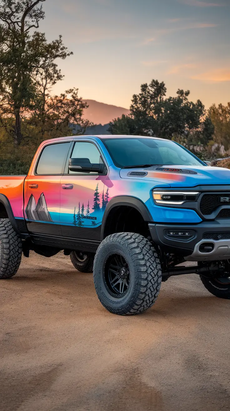 Sunset Gradient RAM with Custom Airbrush Art