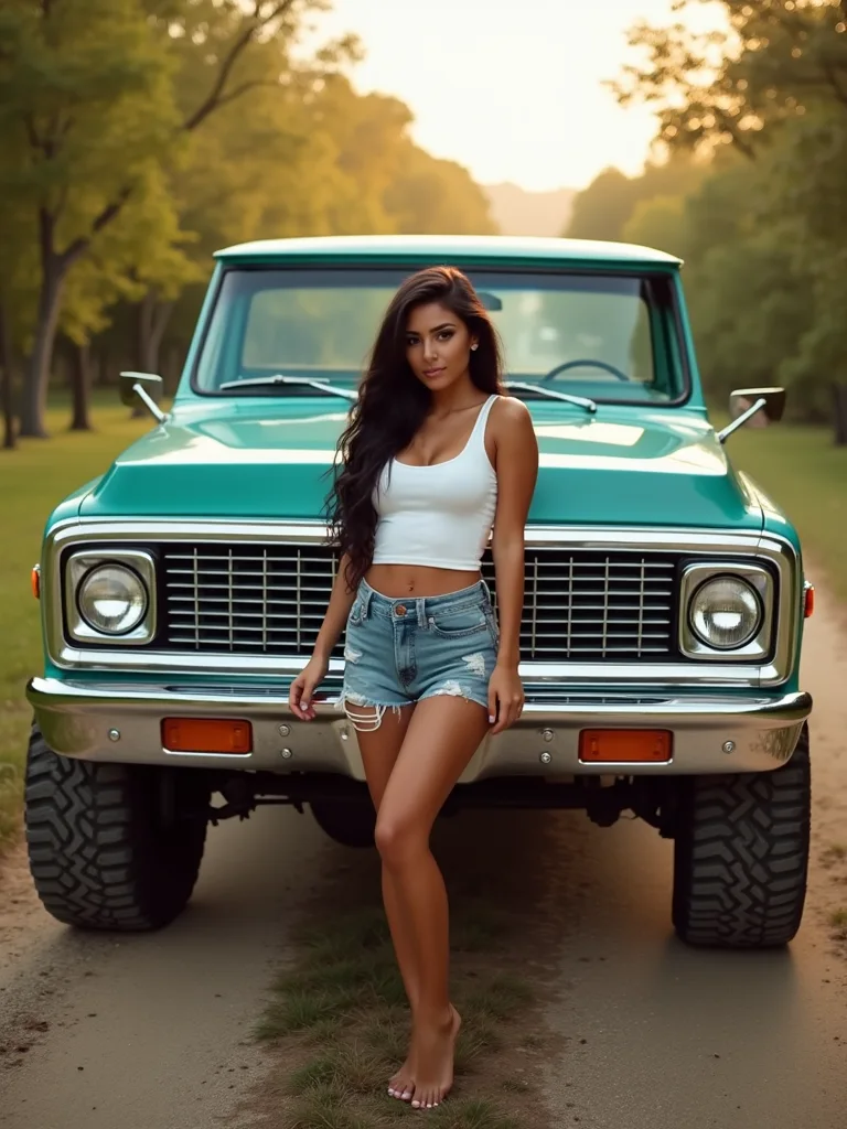 Smoking hot girls with trucks