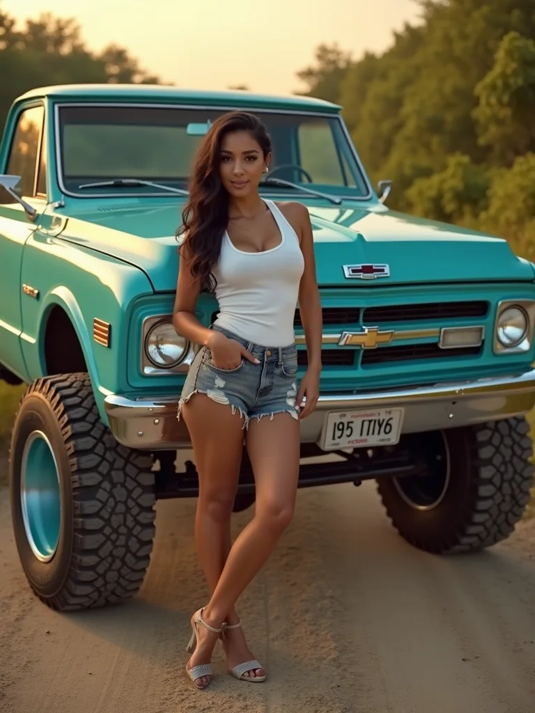 Smoking hot girls with trucks