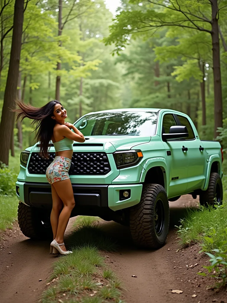 Smoking hot girls with trucks