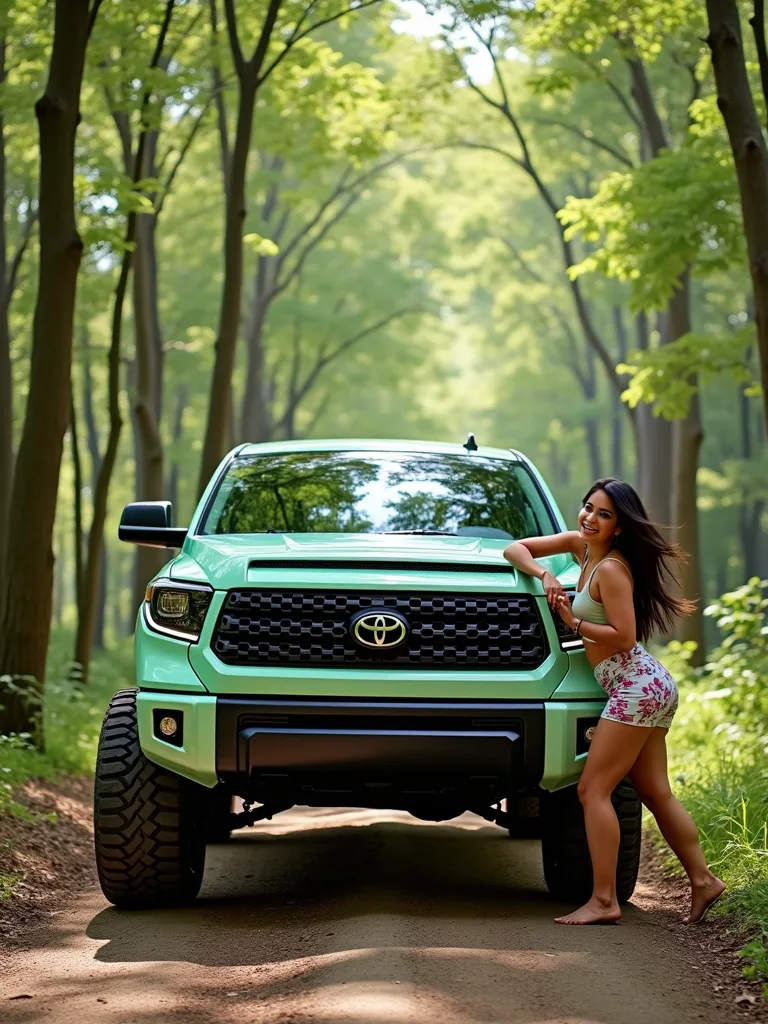 Smoking hot girls with trucks