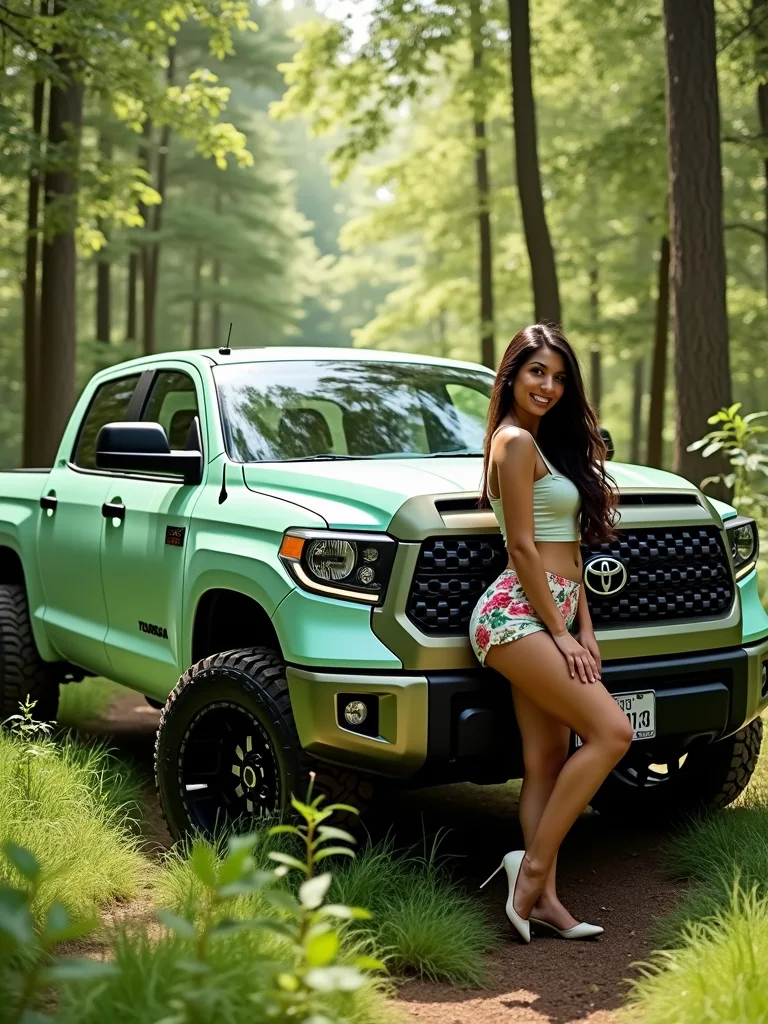 Smoking hot girls with trucks