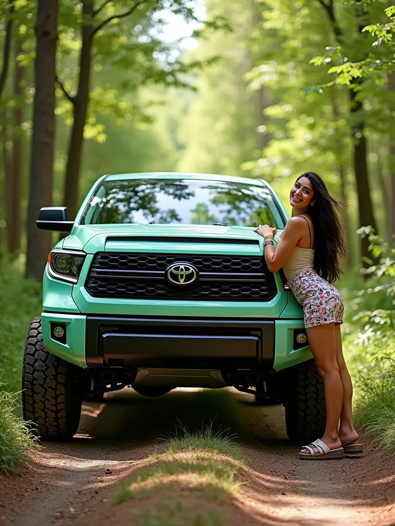 Smoking hot girls with trucks