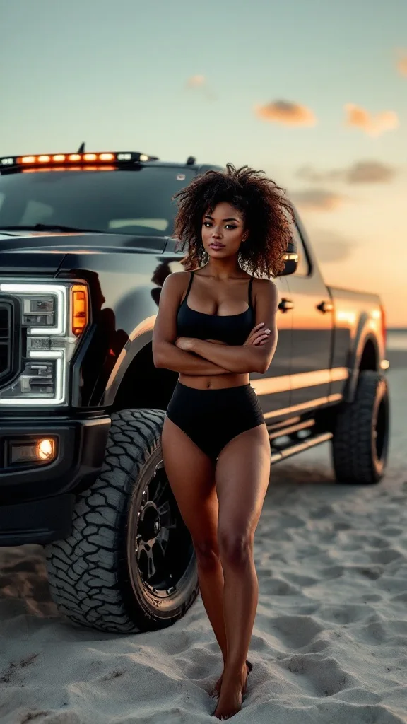 Smoking hot girls with trucks