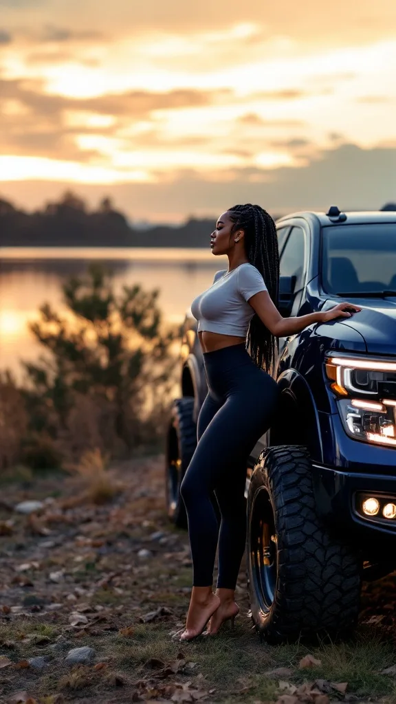 Smoking hot girls with trucks