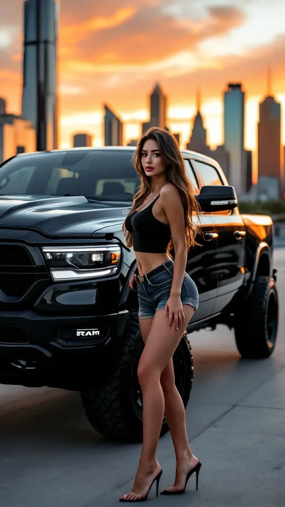 Smoking hot girls with trucks