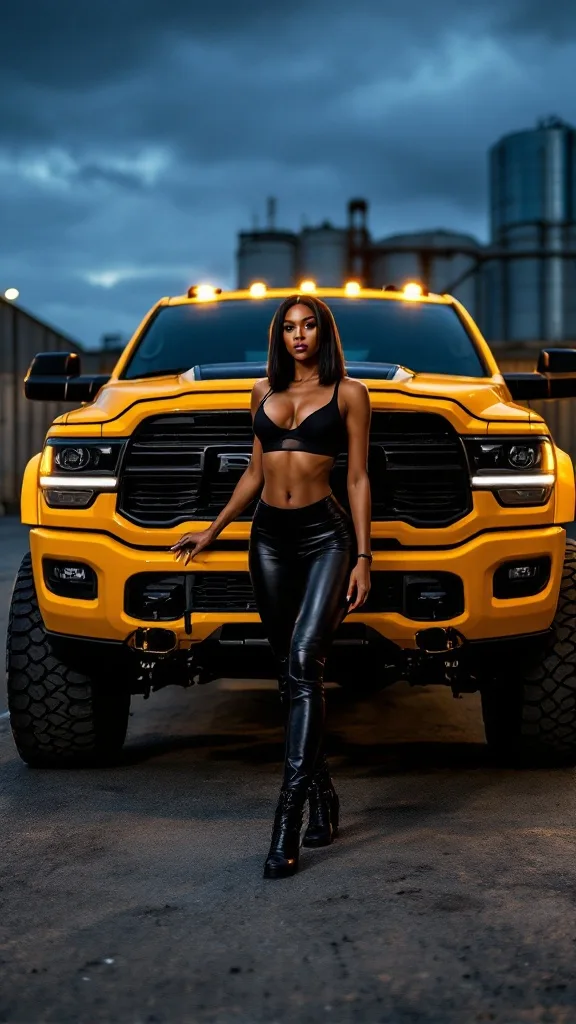 Smoking hot girls with trucks