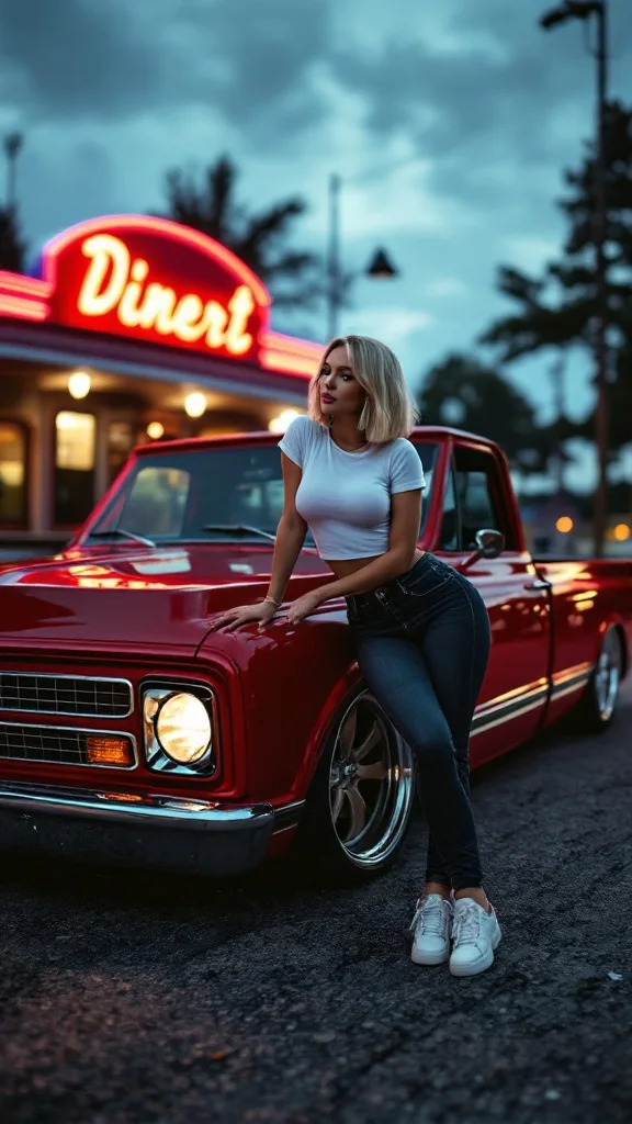 Smoking hot girls with trucks