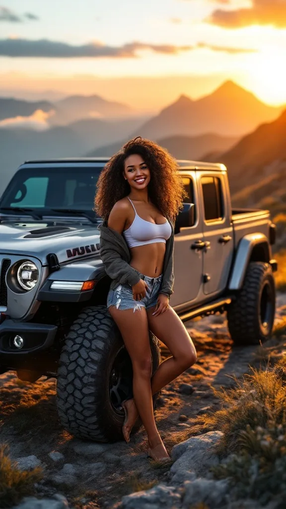 Smoking hot girls with trucks