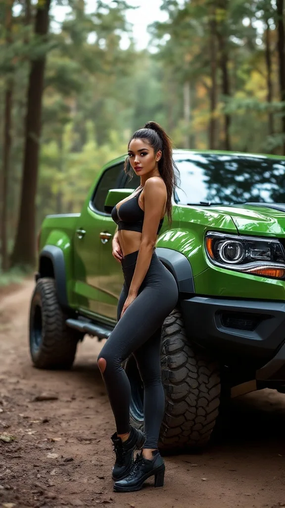 Smoking hot girls with trucks